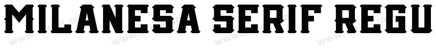 Milanesa Serif Regul字体转换